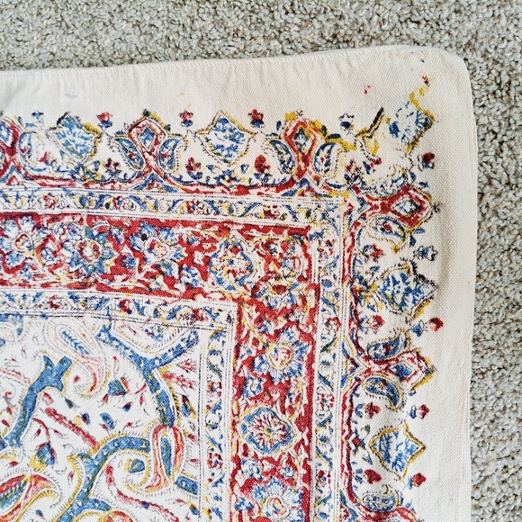 Large Isfahan Ghalamkar Persian Paisley Textile Block Printed - Picture 15 of 16